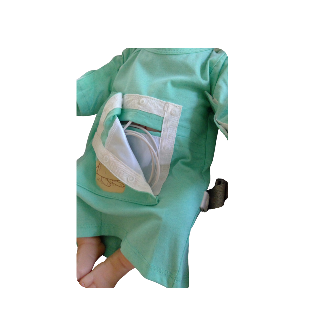 PediaPouch™ Gown – Adaptive Hospital Gown for Central Lines & PICC Access Newborn to 9 Months