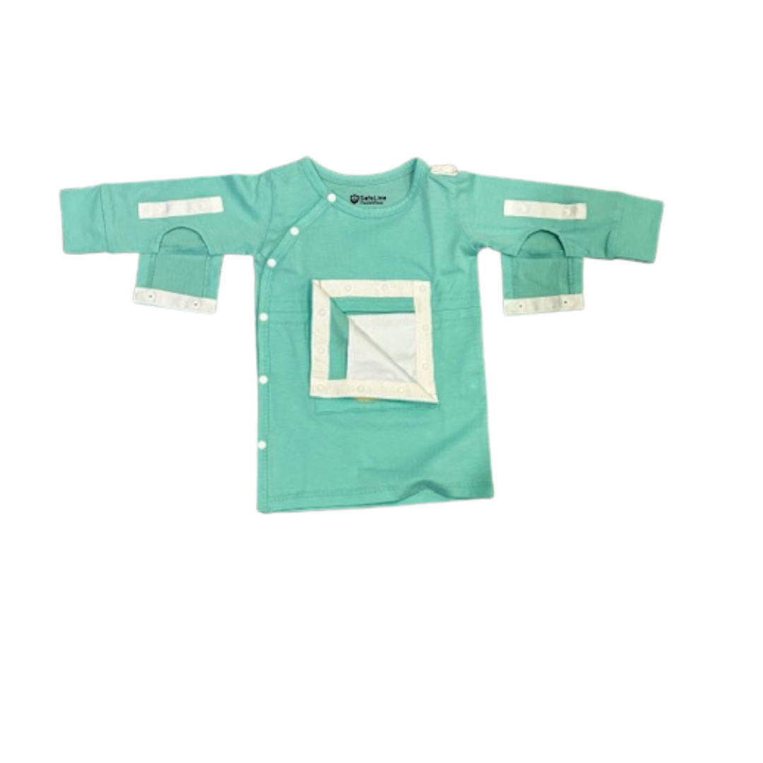PediaPouch™ Gown – Adaptive Hospital Gown for Central Lines & PICC Access Newborn to 9 Months